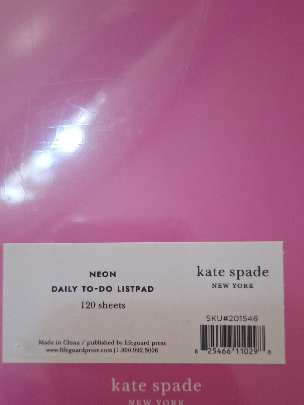 Kate Spade Pink Today To-Do List Pad *NEW - Picture 3 of 6